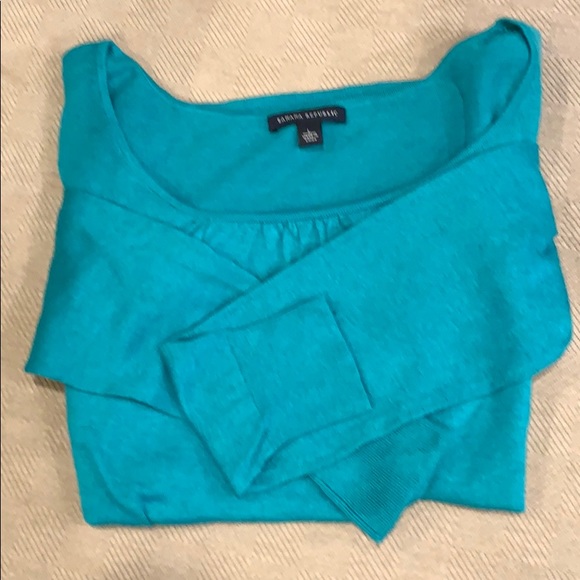 Banana Republic green long sleeve sweater. Size L - Picture 10 of 10